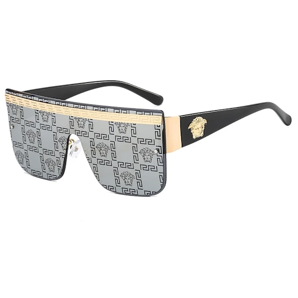 Brändin aurinkolasit Ultra Luxury Aurinkolasit Naisten Ylisuuret Lasit Miesten UV400 Medusa Aurinkolasit 2024 Uudet Design Tuotteet Purple Fashion Sunglasses