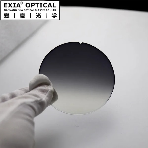 EXIA E10B Solbriller Linse Grå Gradient Farve UV400 SHMC AR Blå Basekurve 2 CR39 Resin Linse
