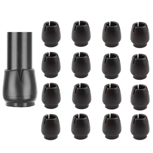 16-pack möbelfötter / silikonstolfötter - golvskydd svart svart svart black one size