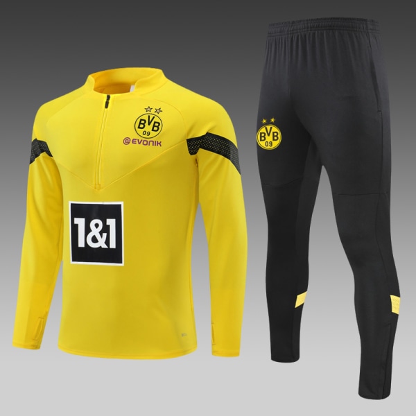 22-23 ny sæson Dortmund voksen/barn langærmet trøje sæt 2XL