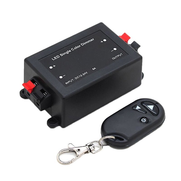 DC 12V 24V RF trådlös styrswitch LED enkel färgs dimmer ljusstyrka fjärrkontroll för strålkastare