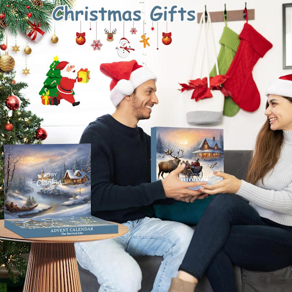 Julkalender för Män 2024 - Verktygskalender för Vuxna och Tonåringar - 24 Dagars Nedräkning till Jul