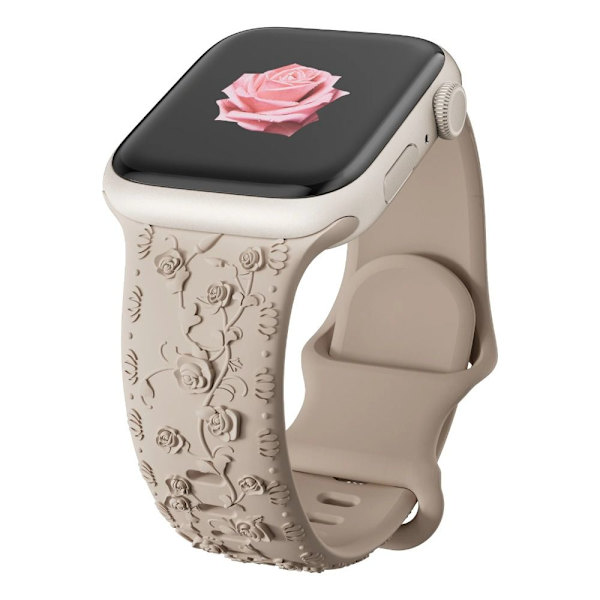 Til Apple Watch Band Silikon Armbånd MILK TEA 38/40/41MM MILK Milk Tea 38/40/41mm Milk Tea 38/40/41mm