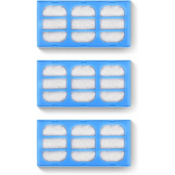 3 udskiftningsfiltre kompatibel med Catmates, Cat Water Fountain Filter Set med 3 udskiftningsfiltre