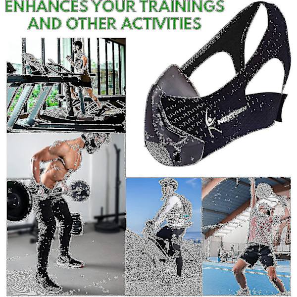 Nextgen Altitude Workout Mask Cardio Breathing & Breathing Strength Trainer 24 Oxygen Deficiency Levels 8 Replaceable Carbon Filters Sport Elevati