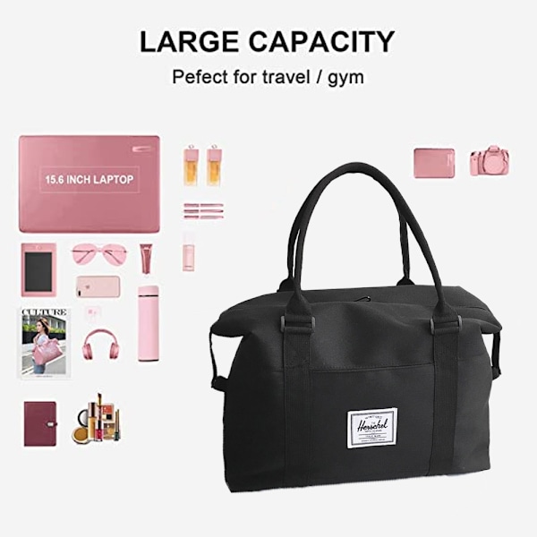 Gym Tote Bag Sports Travel Duffel Bag för kvinnor, Weekender Bag