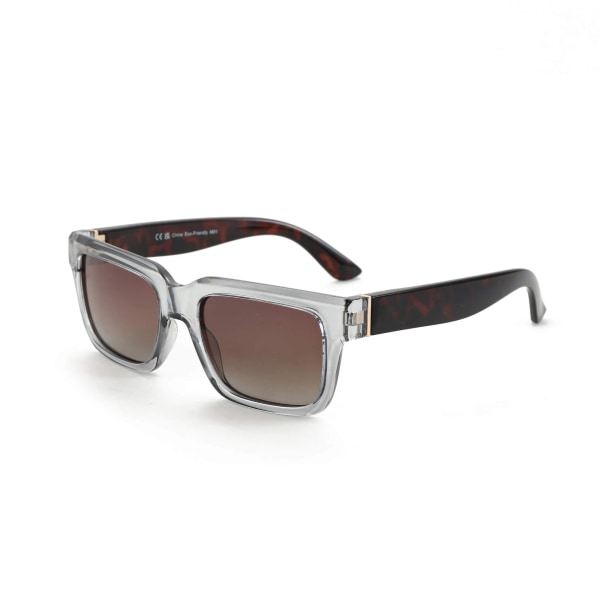 2024 Trends designer vintage små rektangulære firkantede solbriller nuancer luksus kvinder mænd polariserede brugerdefinerede høj kvalitet solbriller C3-CRYSTAL GREY/BROWN Fashion Square Sunglasses