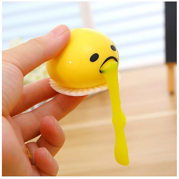 Gudetama Æg Legetøj Nyhed Stressaflastning Klem Æggeblomme Opkast Æg Fidget Sanse Legetøj Gave til Alle Aldre 1 stk