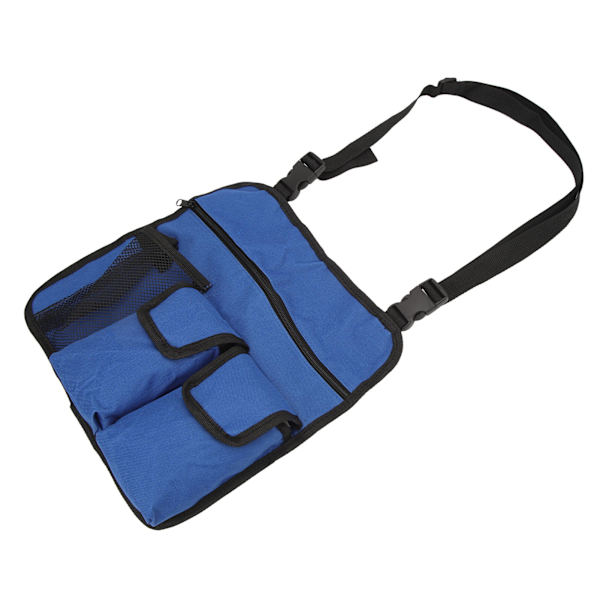 Strandstol Armlenestolveske 600D Oxford Stoff Multifunksjonell Utendørs Stol Organizer for Camping Blå
