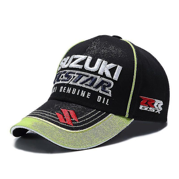 Moto GP Suzuki Team Racer Racing Cap - Broderad Basebollkeps för Män, Utomhussportskeps