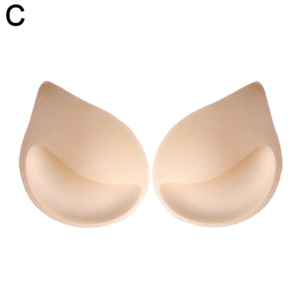 Par BH-indlæg Push Up-indsatser BH-kopper Udskiftning Br nude One Size 3pcs