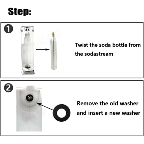 20 st O-Ring Kit Tätning för Sodastream Co2 Flaska Soda Club Blå Munstycke Reparation Tätningsring