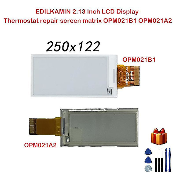 Edilkamin 2,13 tommers LCD-skjerm termostat reparasjonsskjerm matrise Opm021b1 Opm021a2 Bucket-e0213a22