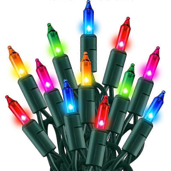 Julemini-lysstreng, 50 LED-lysstreng med UL-certificering Colorful