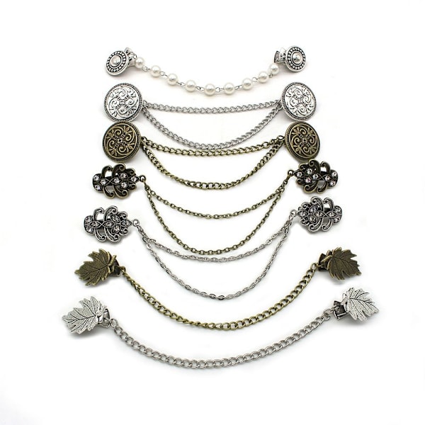 Kardiganklämma Sjalbrosch ANTIK SILVER STYLE 1 STYLE 1 Antik Silver Antique Silver Style 1 - Style 1