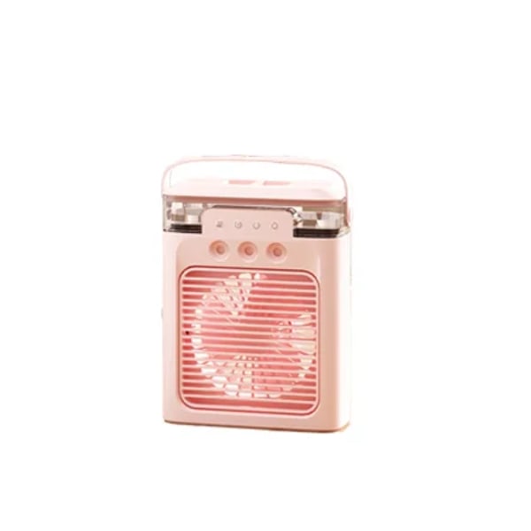 Moderna Små Stående Bärbara fläktar Mini Luftkonditioneringsfläkt Mini Evaporativ Luftkylare Personlig luftkonditionering Pink