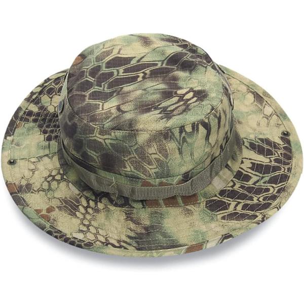Boonie Tactical Fiskehatt Solskydd Visir Vision Kamouflage för Camping Vandring Fiske Män Unisex MR