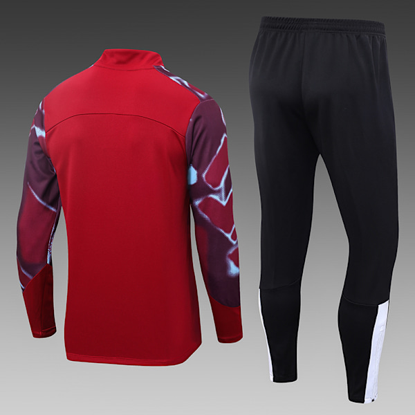 23-24 West Ham United Svart Långärmad Kit för Barn röd ed 16#