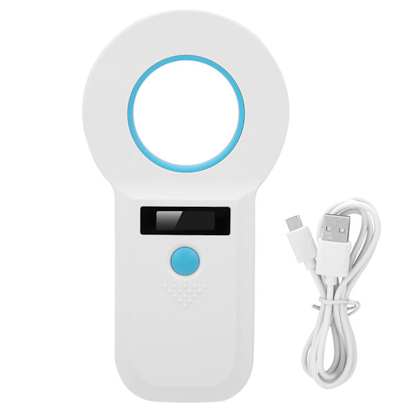 RFID-skanner til kæledyr 34,2 kHz/125 kHz Mikrochiplæser Genopladelig Support EMID/FDX