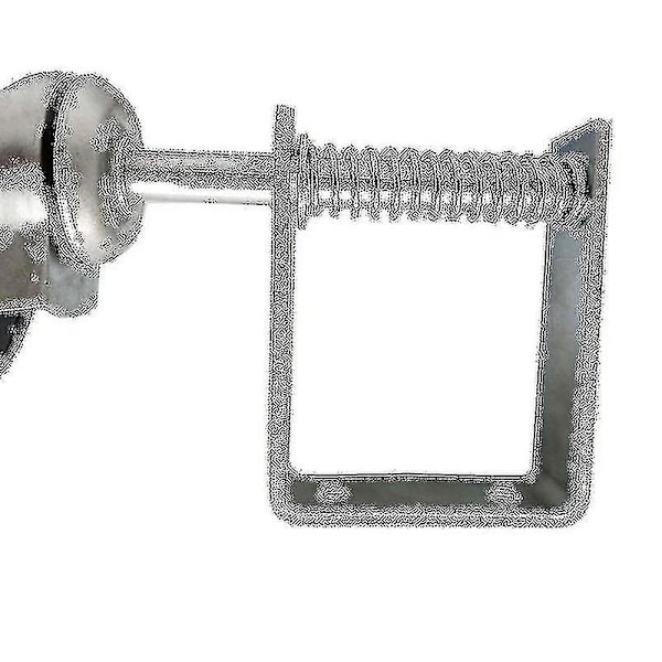 10 cm tunga gummihjul med fjäderbelastad grindport, hjul med fjäder, hjul för grindport (1 st, svart) av Yaying