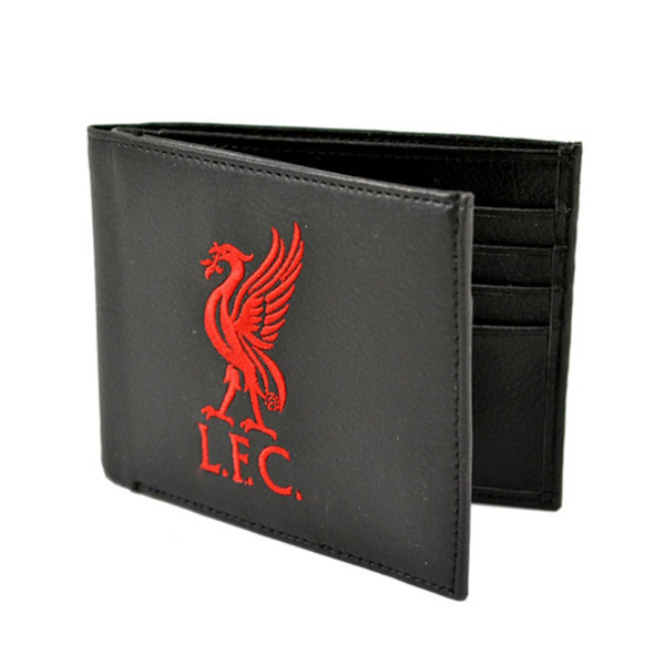 Liverpool FC:n brodeerattu lompakko, yksi koko, musta/punainen Black/Red One Size