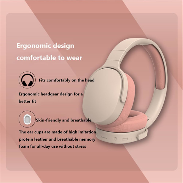 Bluetooth-yhteensopivat langattomat langattomat kuulokkeet taitettavat melunvaimennus urheilukuulokkeet