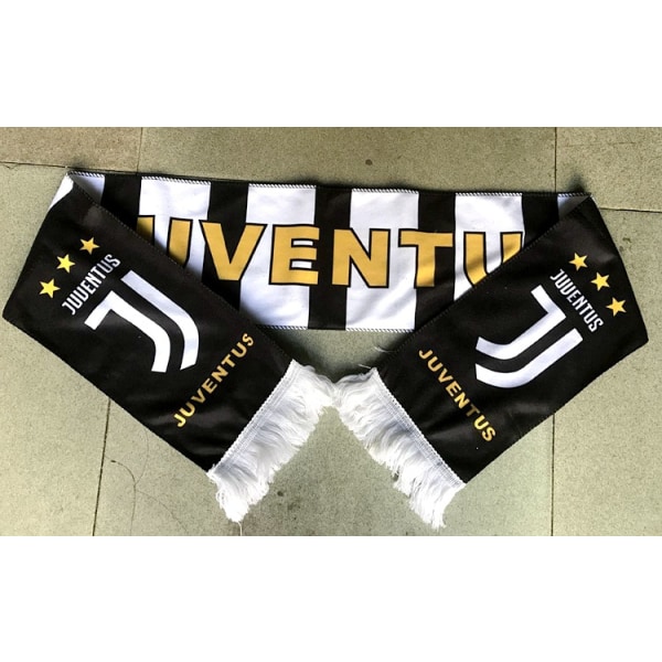 Mub- Fanit Real Madrid Liverpool Miami Hihnat Huivi Jalkapallo Fanit Syksy Ja Talvi Kannustaa Käsillä Vävähdys Huivi G Juve black and white