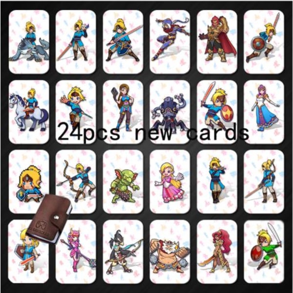 24 stk Standard Kortspill Amiibo Zelda Breath of the Wild