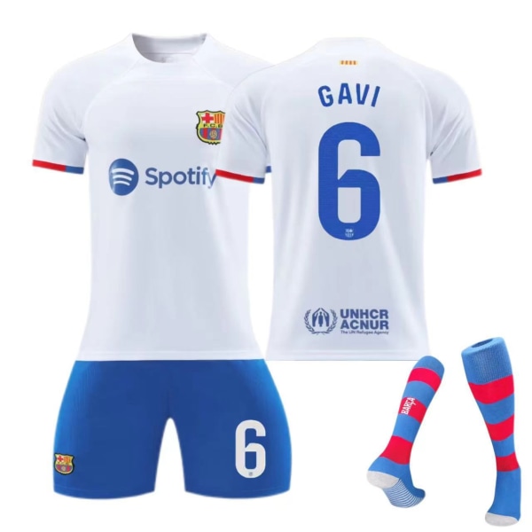 Barcelona vieraspaita lasten aikuisten puku jalkapalloasu Size 6 socks S