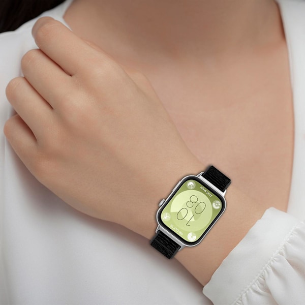 Huawei Watch Fit 3 -kellolle sopiva taikateippi-nylonhihna - sateenkaaren monivärinen Multicolored Style D Huawei Watch Fit 3