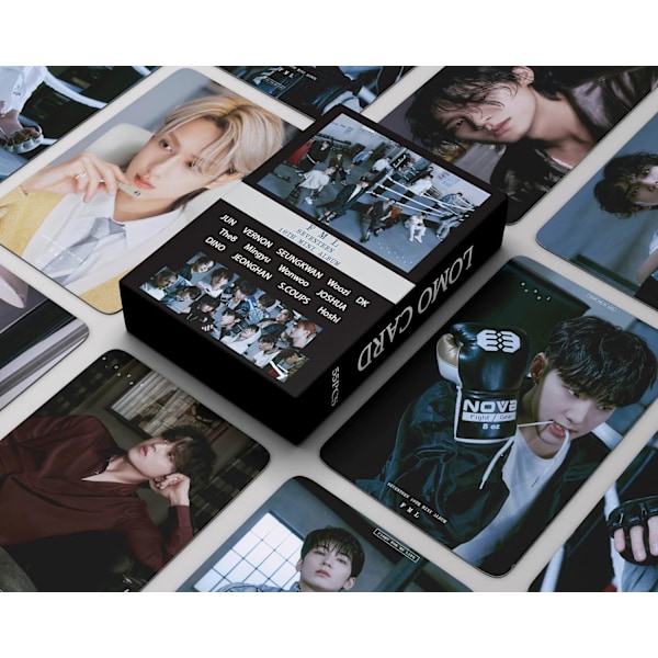 55 stk. Seventeen fotokort Seventeen Lomo-kort Seventeen FML nyt album Lomo-kort Seventeen postkort Gave til fans (FML-2)