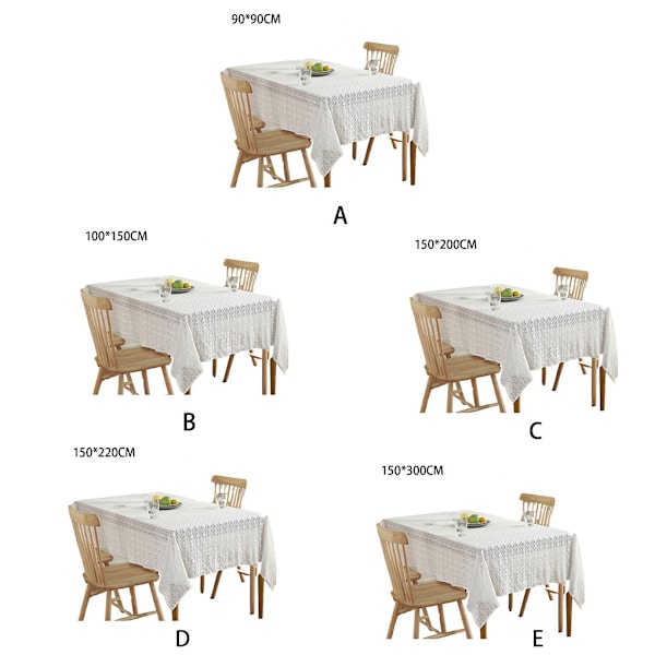 Franskt lantlig virkad spetsduk - ett elegant val 150*300CM