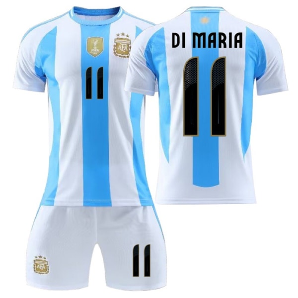 24-25 Argentina hemma America's Cup fotbollsdräkt nr 10 Messi 11 Di Maria 8 Enzo 21 set number 11 28 is suitable for heights