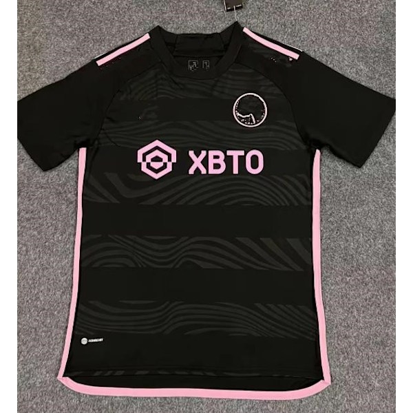 2023 2024 Inter Miami fodboldtrøje 23 24 ESSI 10# Pink Black Jersey uniformer beckham hjemme ude børn Kit en's fodboldtrøjer ude/fans version away/fans version M