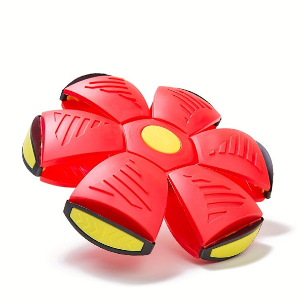 Flyvende Fodbold Magisk UFO Bold, Frisbee Transformerende Flad Kaste Disk med LED Lys, Luftaffjedring Frisbee Bold Legetøj til Småbørn og Børn (2 Pakke) ed