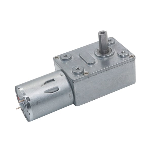JGY370 2 RPM - 375 RPM Suurivääntöinen Nopeudenvaihtaja 6V/12V24V Metallimatohammaspyörämoottori Käännettävä Matohammaspyörämoottori Hidas Nopeus 2 2 24V