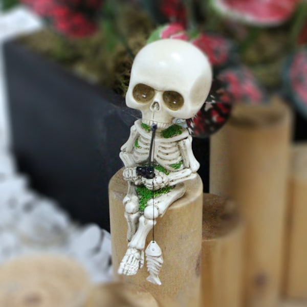 Hodeskalle Akvarium Blomsterpotte Dekor Halloween Dekorasjon