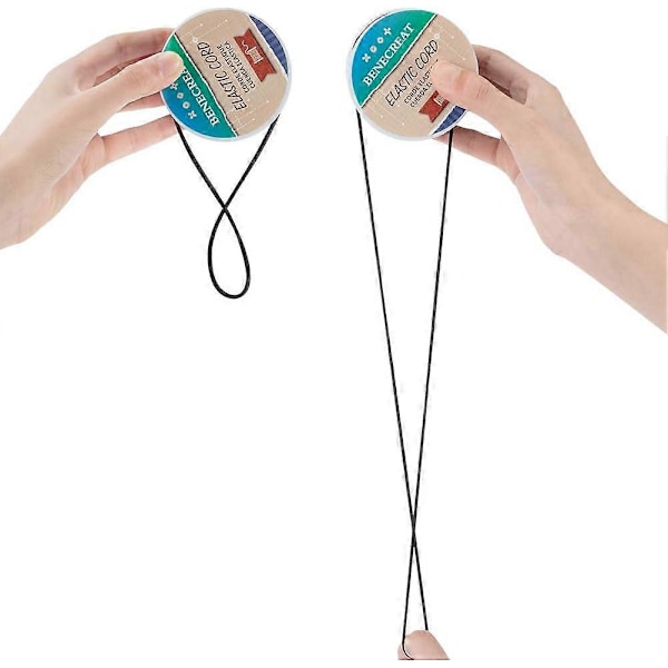 2,5 mm Sort Elastisk Snor 35 meter Stræk Tråd Perlesnor Stof Snor Reb til DIY Håndværk Armbånd Halskæde (FQ)