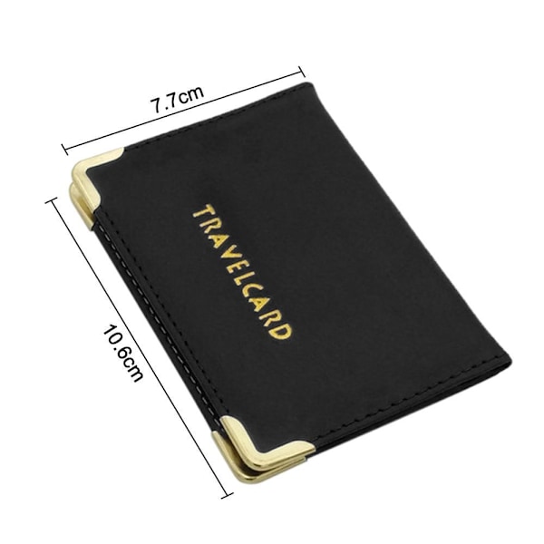 Cover Case Bus Pass Rail Card holder SORT - på lager BLACK