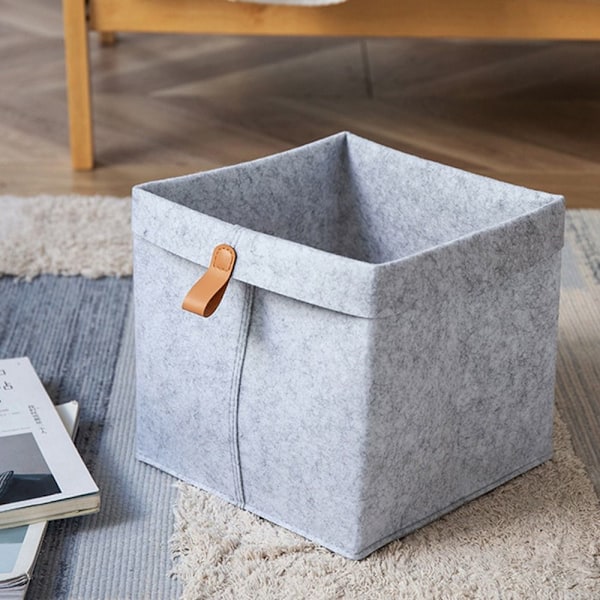 Filt Opbevaringskurv Diverse Opbevaringskurv SORT 23X23X26CM Sort Black 23x23x26cm