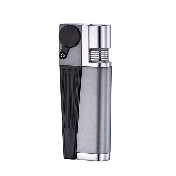 2-i-1 blød ramme butan genopfyldelig lighter justerbar multifunktionel gas fakkel lighter bærbar sammenklappelig mini rør camping grill pejs