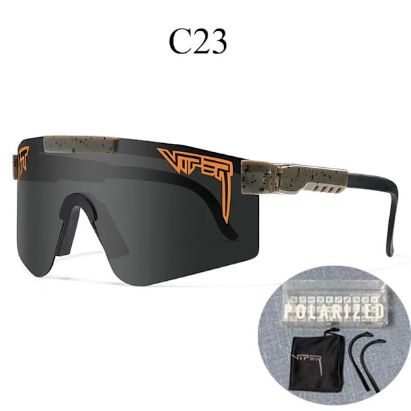 00 Uusi saapuminen Mukautettu logo polarisoidut fotokromiset aurinkolasit Tr90 Uv-suoja Pyöräilylasit C23 UV protected sunglasses