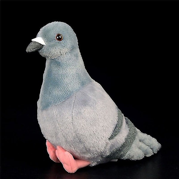 19cm Grå Due Plysjleke Realistisk Stein Due Duer Fugl Utstoppede Dyr Leker Bursdagsgaver for Barn 15cm HIGH Shoebill