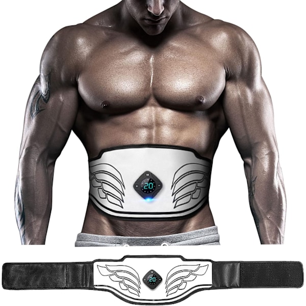 ABS Stimulator, USB Rechargeable Portable Fitness Without Gel Pads for Men, Women, Arms, Legs