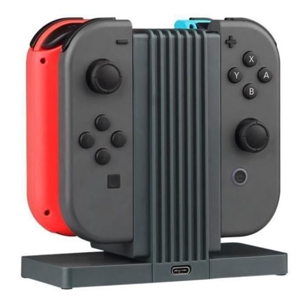 Lader for Nintendo Switch Joy-Con-kontrollere, 4 i 1