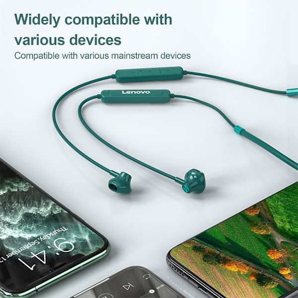 Lenovo SH1 Langattomat nappikuulokkeet Älykäs melunvaimennus Bluetooth5.0 Urheiludynaaminen Nackband-kuuloke Kuntoiluun Ed