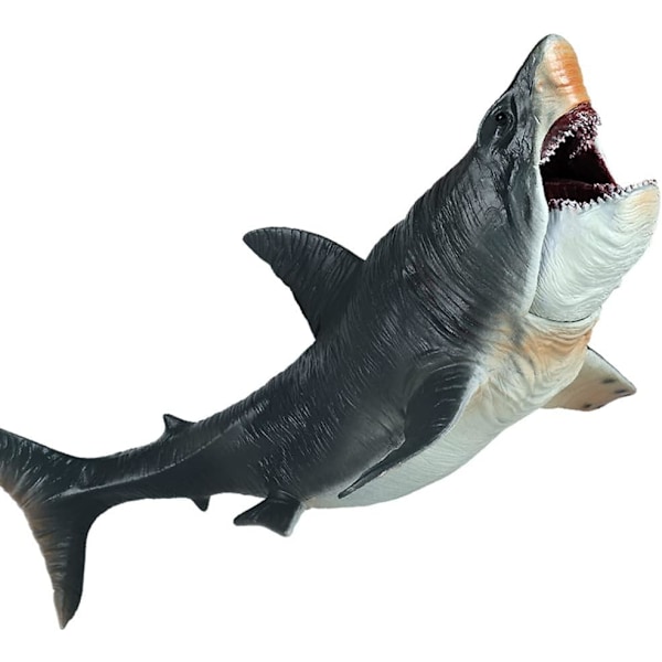 Suuri Megalodon-haihäkkä, Muovinen Merieläimen Figuuri, Realistinen Meripeto-lelufiguuri