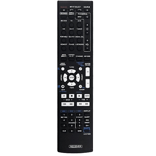 Ersättningsfjärrkontroll Axd7565 för Pioneer Vsx-324-k Axd7565 Vsx-819h Vsx-828-s Vsx-921 Hemmabiosystem för ljud och video Black