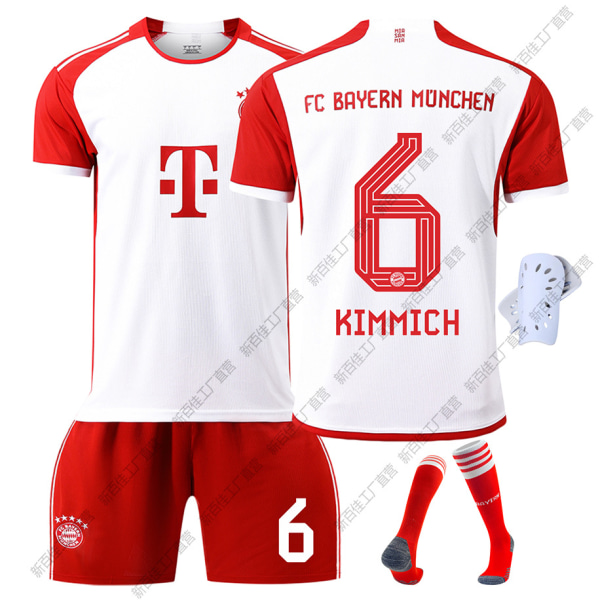 23-24 Bayern hjemmefodboldtrøje nr. 10 Sane 25 Muller 7 Gnabry 42 Musiala trøjesæt Size 6 with socks and gear XL