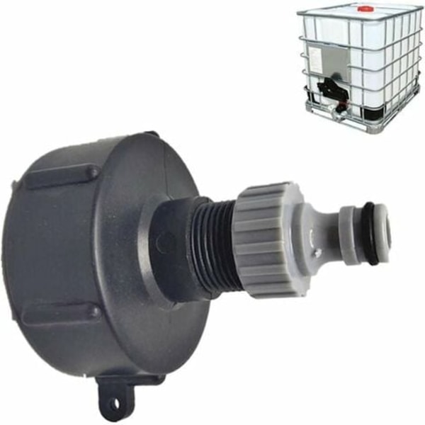 Snabbkoppling Nippel för 1000L Tank, S60X6 IBC Anslutning Multi Tank Krankoppling, Slangkoppling för IBC Tank Adapter (P